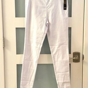 JVINI Women's Crisp White Skinny Jeans